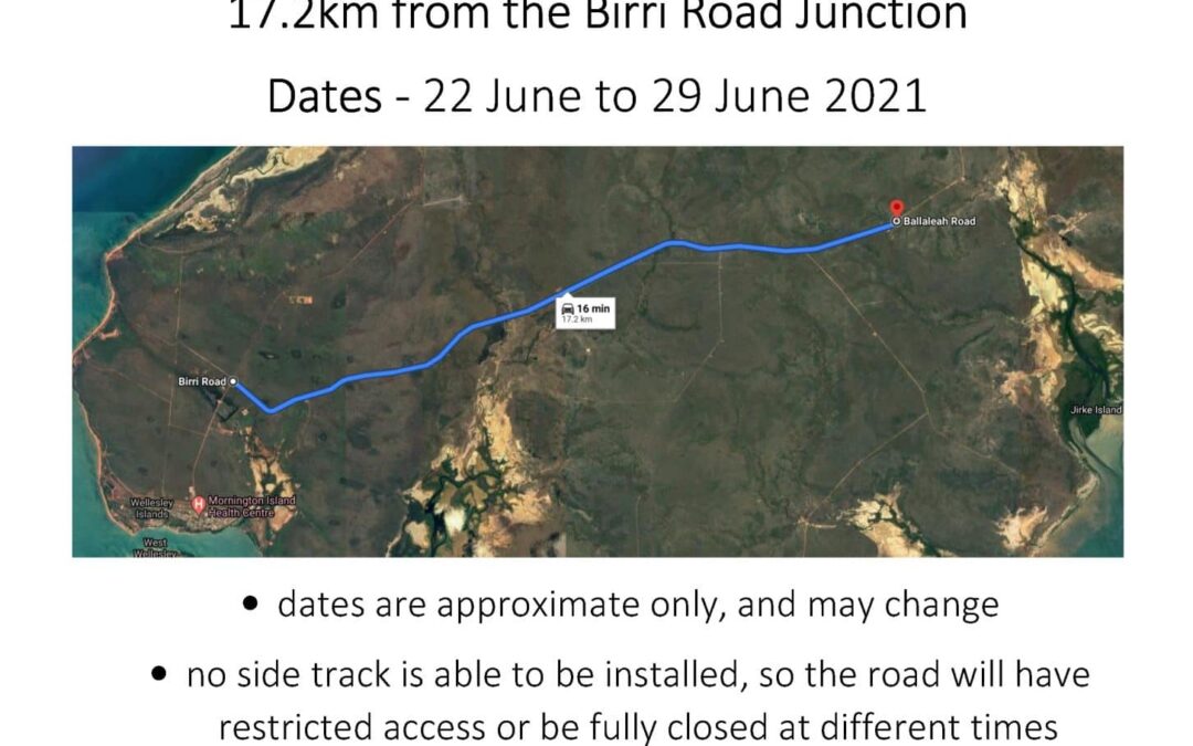 Ballaleah Road Floodway Improvement | Road Closures